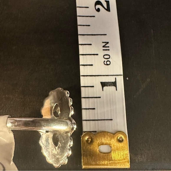 NWT Sterling Silver Double Moonstone Ring Intricate Silver Work Setting - Picture 7 of 8